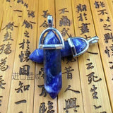 Natural Gemstone Hexagonal Point Reiki Chakra Healing Pendant For Necklace