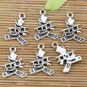 20pcs tibetan silver walking man with the ladder design charms EF2331