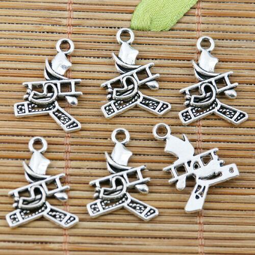 20pcs tibetan silver walking man with the ladder design charms EF2331