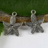 Four colors for the starfish design charms in 23x18.8mm  DIY making  to choose