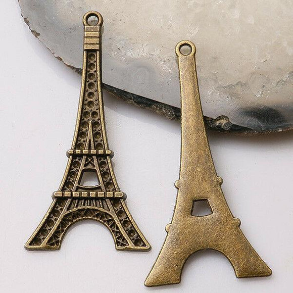 6pcs antiqued bronze color tower design   charms  EF3457