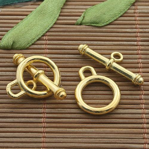 8sets gold tone toggle clasp h3381