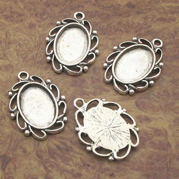 5pcs Tibetan Silver color 17x12mm picture frame charm pendants X0017