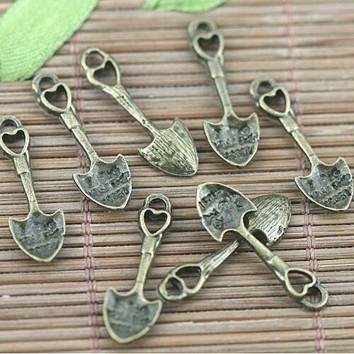 32pcs antiqued bronze color 24x7.8mm hollow heart  charms  H1569