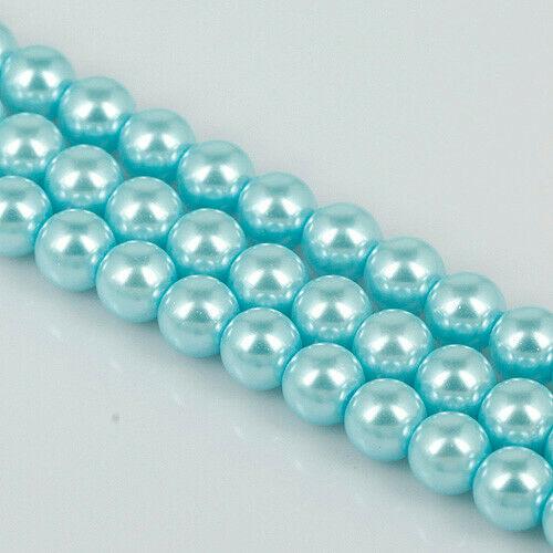 10pcs lot round shaped 10mm lacquered glass spacer beads EF1158