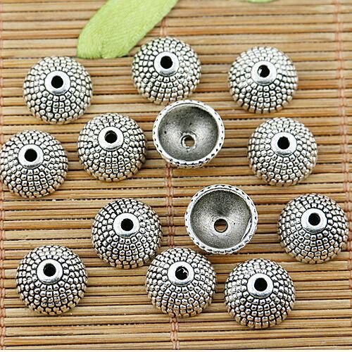 14pcs Tibetan silver special design bead caps EF1307