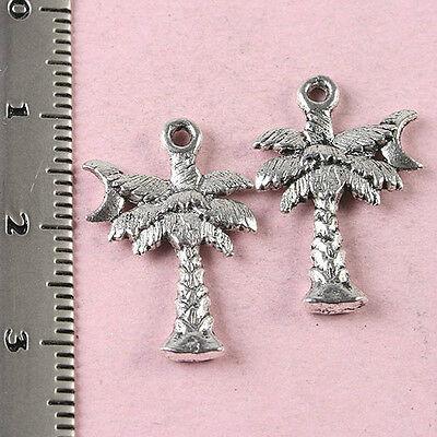 22pcs Tibetan silver coconut tree charm findings h1683