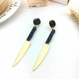 Fashion Jewelry Stud Earring Mirror knife acrylic Earring