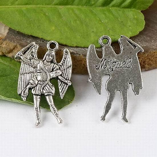 10pcs Tibetan Silver Archangel Trinket h1392