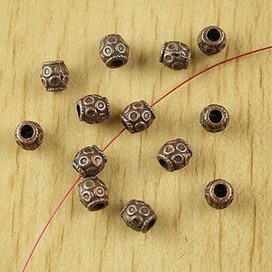 50pcs copper-tone drum spacer beads h2177