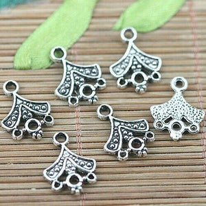 26pcs tibetan silver color flower design 1-3 connector H1556