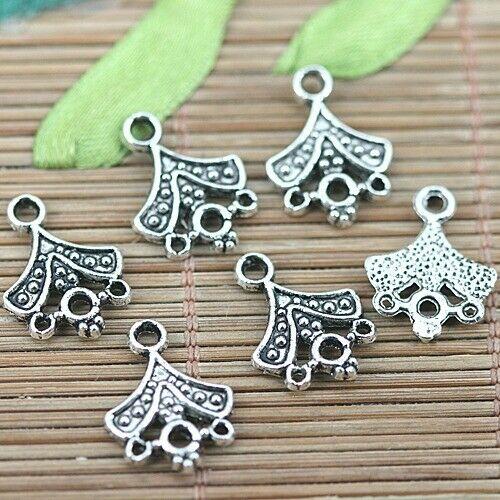 26pcs tibetan silver color flower design 1-3 connector H1556
