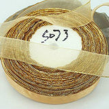 1roll 50 Yards gold-edge Sheer Organza Ribbon,20mm Wide assorted free ship