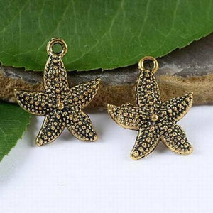 Four colors for the starfish design charms in 23x18.8mm  DIY making  to choose