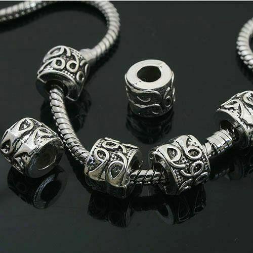 10pcs Tibetan Silver delicate spacer Beads Fit European charm Bracelet  L0002