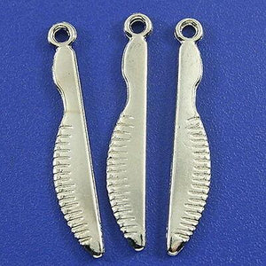 16pcs nickle tone knife design charms h3050