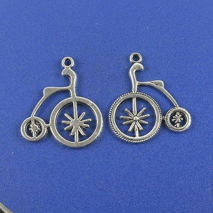 10pcs Tibetan silver color Penny Farthing  design pendant h1484