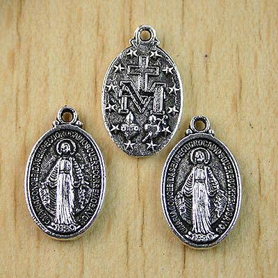8pcs tibetan silver color portrait design pendant charm h1040