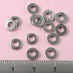 200pcs Tibetan silver nummular ring charm finding h1471