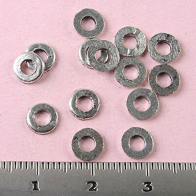 200pcs Tibetan silver nummular ring charm finding h1471