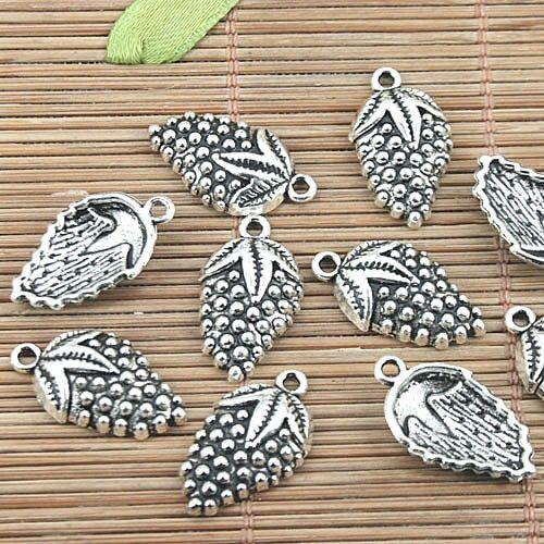 14pcs tibetan silver color grape fruit design charms  H1162