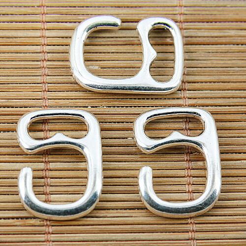 6pcs Tibetan silver number 9 findings EF1860