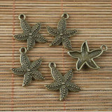 Four colors for the starfish design charms in 23x18.8mm  DIY making  to choose