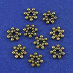 100pcs bronze tone  daisy spacer bead h3008