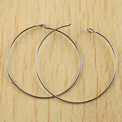 20pcs 35mm Platina tone  Ring Hooks Earring H0277