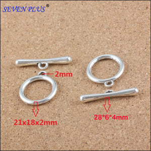 Factory Price 20 SETS/Lot Alloy Antique Silver Plated OT Clasp Jewelry Handmade Charms