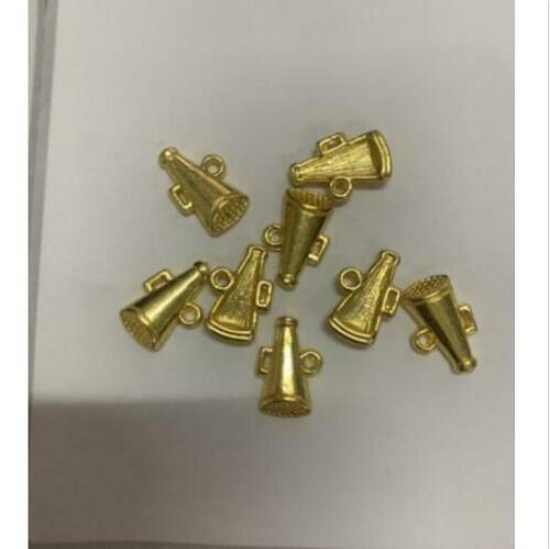 10pcs 15.4x10.4mm Bright gold megaphone charms H0008