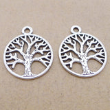 20 Pieces 20x24mm Antique Silver Color The Tree of Life Charms DIY Wicca For Jewelry Making