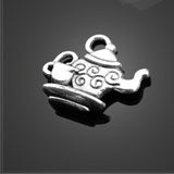 High quality 20 PCS/Lot 15.4mm*13.3mm antique silver plated diy jewerly making assorted teapot charms