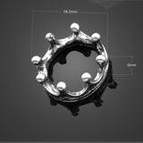 High quality 20 PCS/Lot 18.2mm*6mm antique silver plated small metal diy handmade metal crown charms