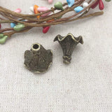Hot Selling 10 Pieces/Lot 21mm*20mm Metal Diy Jewelry Making Charm Antique Bronze Cephalophorum Diy Charms