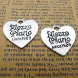 8 Pieces/Lot 22*24mm Antique Silver Plated Alloy Letters hearts Charm For Jewelry Making