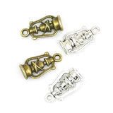 High Quality 10 Pieces/Lot 11mm*20mm Antique Bronze Or Silver Plated Jewelry Handmade Vintage Oil Lamp Charms