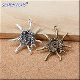 High Quality 10 Pieces/Lot  33mm*31mm Diy Jewelry Making Charm Conch Sea Nail Marine Animal Nautical Charms