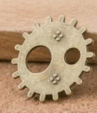 High Quality 10 Pieces/Lot Diameter 20mm Antique Silver plated Antique Bronze Steampunk Gear Charms Metal Charm