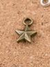 High Quality 100 Pieces/Lot 8mm*1mm Antique Silver plated Antique Bronze Diy Jewelry Making Small Star Charms
