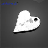 High Quality 20 Pieces/Lot 24.5mm*26.5mm Antique Silver Plated Heart Shaped Friends Charms