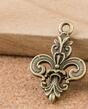 High Quality 20Pieces/Lot 15mm*26mm Antique Silver plated Antique Bronze 3D Delicate Fleur De Lis Charms Pendants Jewelry Making