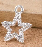 High Quality 50 Pieces/Lot 15mm*17mm Alloy Material Gold Color Hollow Out Star Charms For DIY Jewelry Making