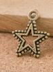 High Quality 50 Pieces/Lot 15mm*17mm Alloy Material Gold Color Hollow Out Star Charms For DIY Jewelry Making