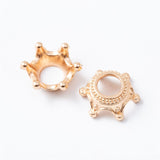 High Quality 6 Colors 50 Pieces/Lot 12mm Diy Accessories Shiny Silver Plated Crown Spacer Charms Pendants For Jewelry Making