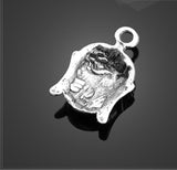 High Quality 8 Pieces/Lot 14mm*21.6mm jewelry handmade antique silver plated buddha head religious charms for jewelry making