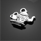 High quality 20 PCS/Lot 15.4mm*13.3mm antique silver plated diy jewerly making assorted teapot charms