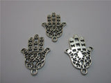 High quality 8 PCS/Lot 20.2mm*30mm alloy Hamsa Hand Charms