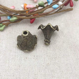 Hot Selling 10 Pieces/Lot 21mm*20mm Metal Diy Jewelry Making Charm Antique Bronze Cephalophorum Diy Charms