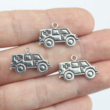 Newest 10 Pieces 14*22mm Mixed Alloy Antique Silver Color Ambulance Charms Keychain Pendant Accessory For DIY Jewelry Making